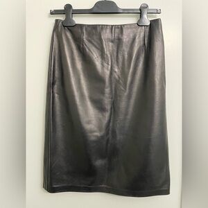 Danier Black Leather Pencil Skirt